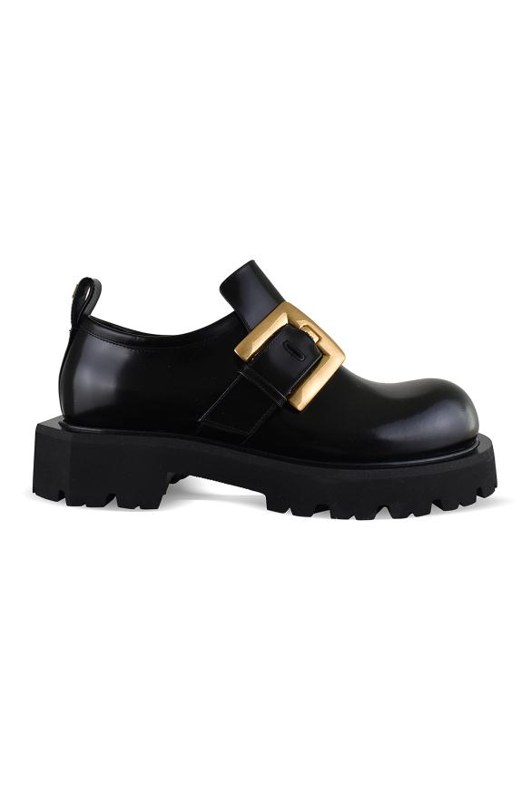 Balmain Anthem-Loafer, glasiert Schwarz