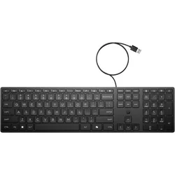 HP Wired Desktop 320K Keyboard (DE, Kabelgebunden), Tastatur, Schwarz