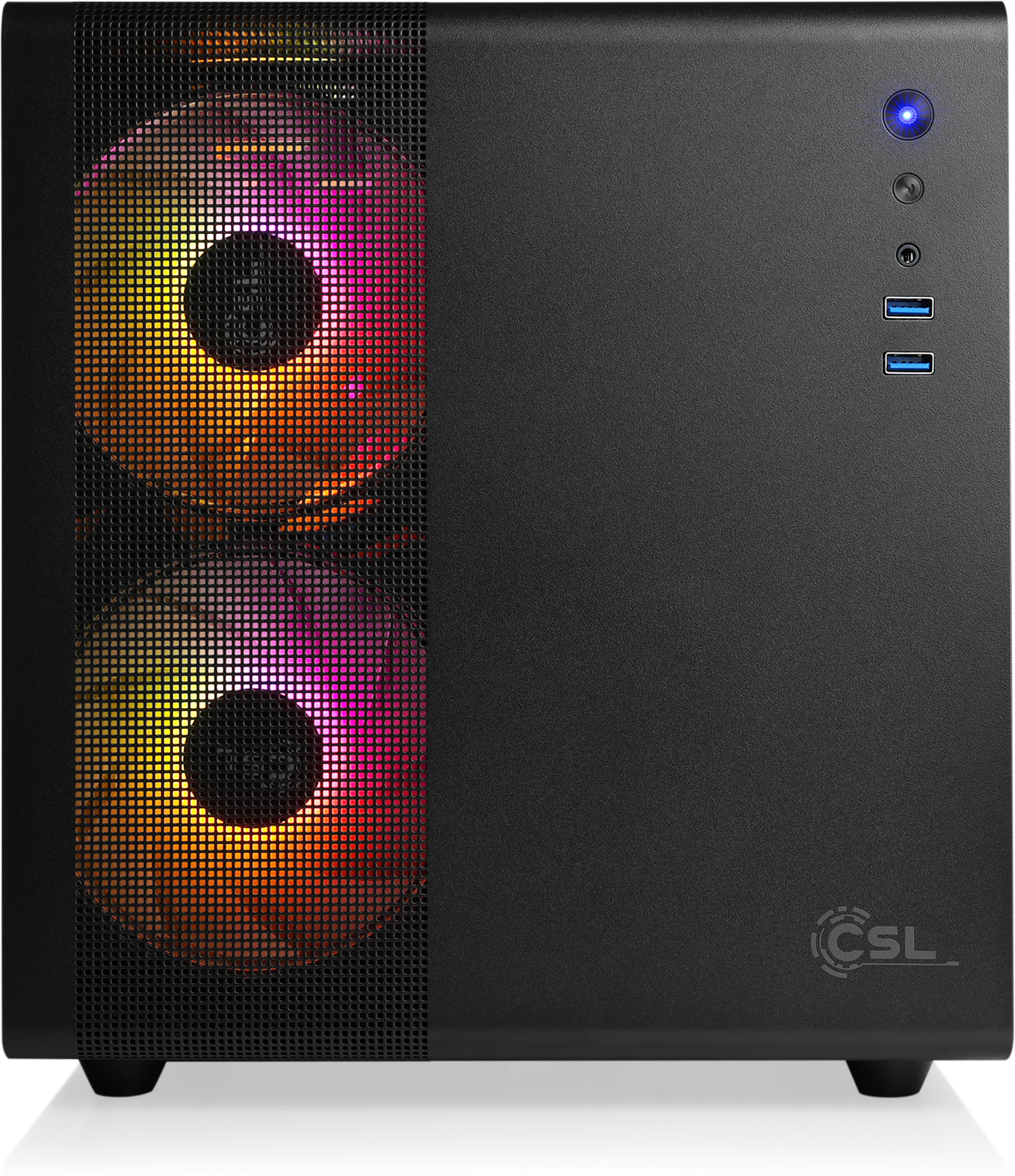 CSL PC "Cube V24197", schwarz, Microsoft Windows 11 Home (64 Bit), 32 GB RAM 1.000 GB SSD, Desktop-PCs, PC
