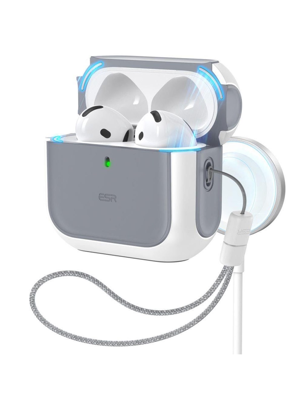 ESR Orbit Halolock MagSafe case for Apple AirPods 4 - white