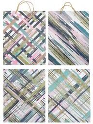 IH Casa Decor Gift Bags Abstract Assorted Large - Set of 12