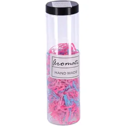 Set mit Haargummis, 600 Stück – Pastell Typ II, Farbmix