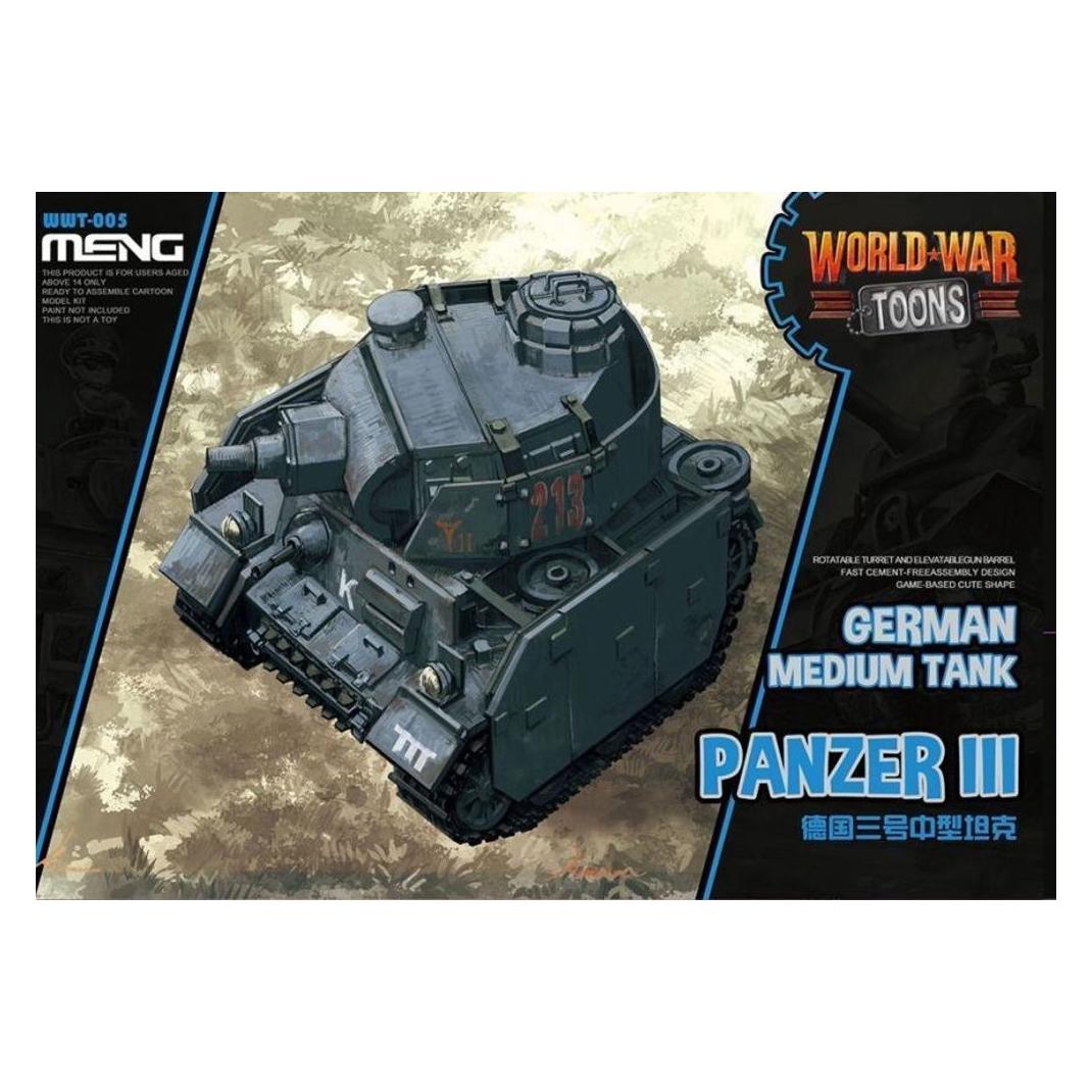 Meng-Model German Medium Tank Panzer III(Cartoon (WWT-005)