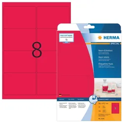 HERMA Etiketten SPECIAL 99,1 x 67,7 mm, neonrot