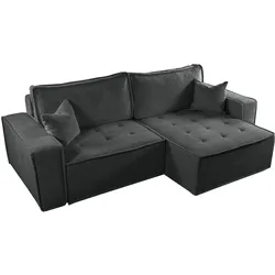 ECKSOFA Schlafsofa Flosi In Raven