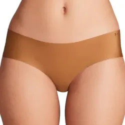 Under Armour 3P Pure Stretch No Show Hipster Hellbraun Medium Damen