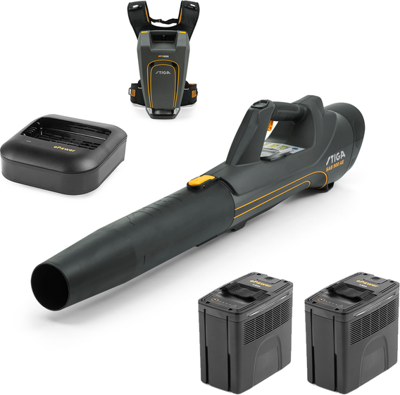 Stiga SAB 900 AE Kit - Soffiatore a batteria - 2 batterie da 48V 7.5Ah