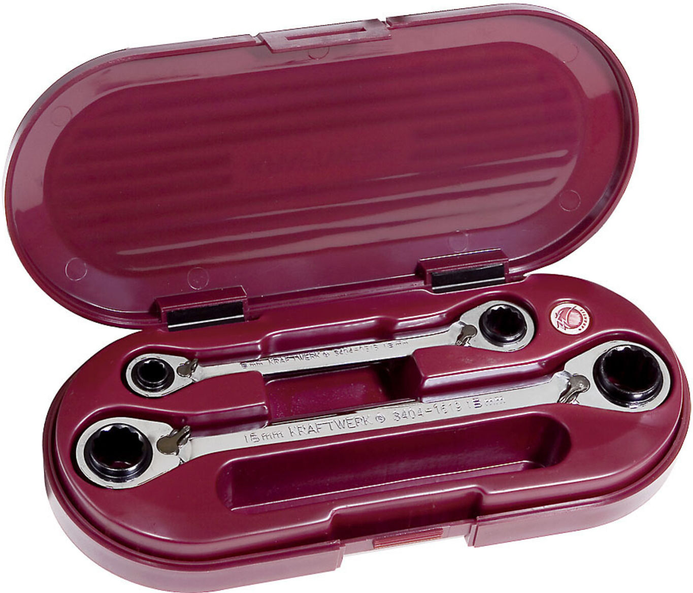 Kraftwerk 4-in-1 Ratschen Doppelringschlüssel Satz 2 tlg (3404-4x2)