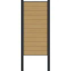 NewTechWood WPC Zaunelement Portland UH24 - Red Cedar - 90 x 180 cm