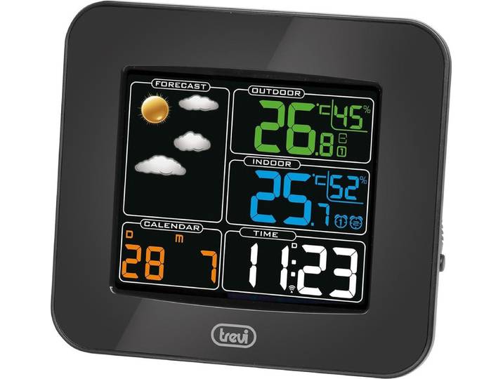 Trevi ME3165 - Weerstation - LCD LED-display\, alarm\, zwart