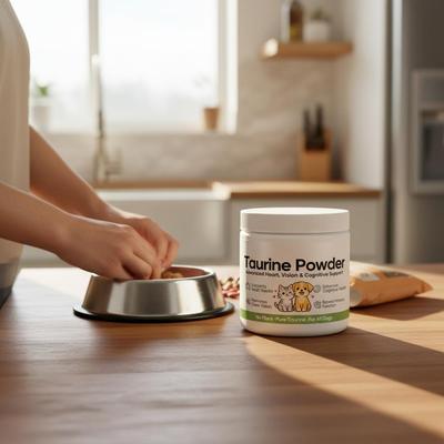 Pure Taurine Powder For Dogs & Cats Heart, Vision & Cognitive Support Pet Supplement Pure Taurine Powder For Dogs & Cats Heart, Vision & Cognitive Support Pet Supplement