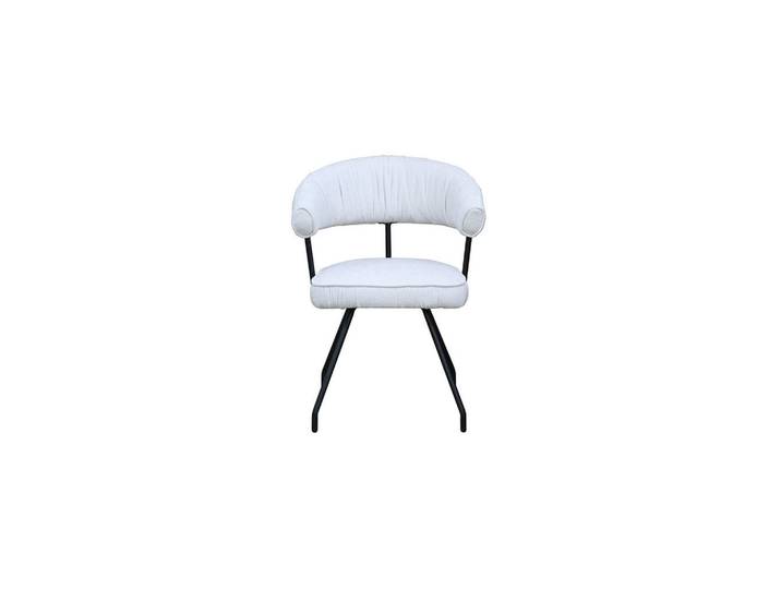 Kawola Esszimmerstuhl Runa Cremeweiß Webstoff (1er-Set), Kunststoff, 60x82x59 cm, Esszimmer, Stuhl