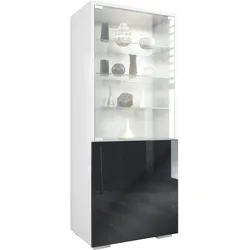 VITRINE Granada Schwarz Hochglanz