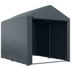 Outsunny Garagenzelt, 1,6 x 2,18 x 1,72 m Lagerzelt mit UV-Schutz, Reißverschlusstür