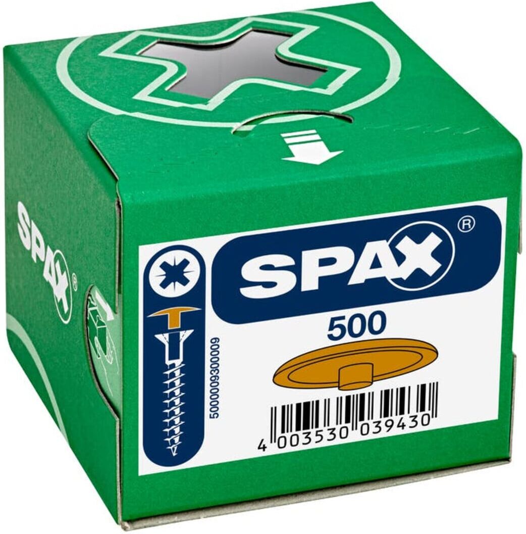 Spax Kunstoff-Abdeckkappen für Spax mit Kopfbohrungocker (4003530039430)