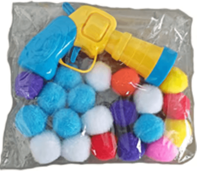 Inspire Curations LaunchPaw Interactive Cat Ball Blaster Toy 20 Balls 1 Launcher