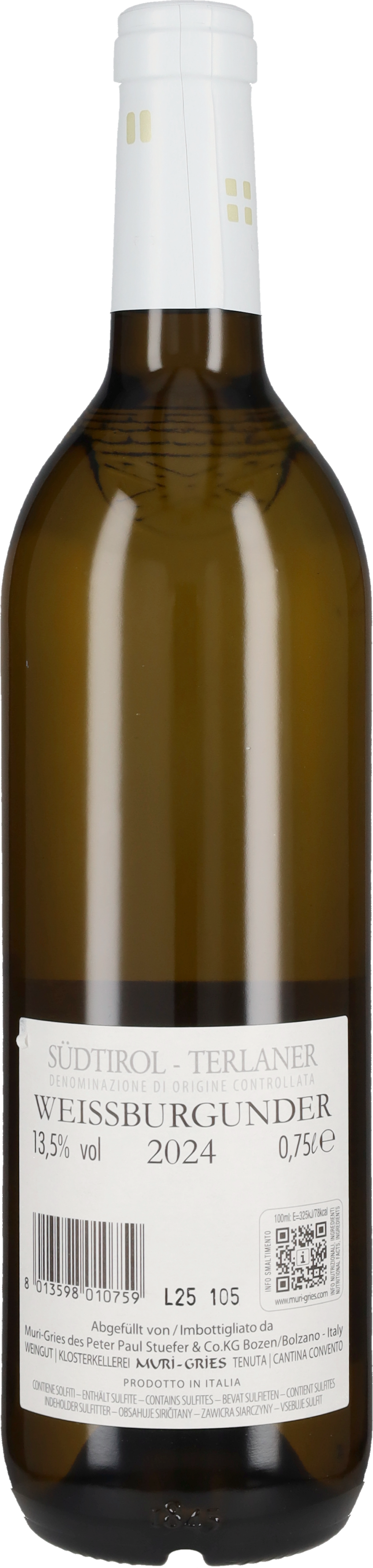 Muri Gries Terlaner Pinot Bianco Muri - Gries 2024