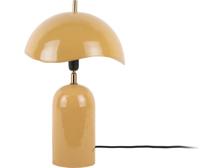 Leitmotiv - Lampe de table Querido - Jaune miel - Ø25cm Lampe de table - Lampe de chevet\, salon\, chambre à coucher