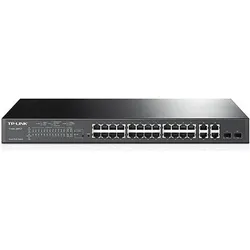 TP-Link Smart PoE Switch T1500-28PCT (24 Ports), Netzwerk Switch, Schwarz