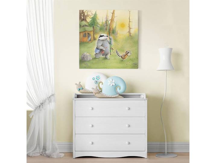 Tableau déco Wassili et Sibelius I 40 x 40cm Multicolore