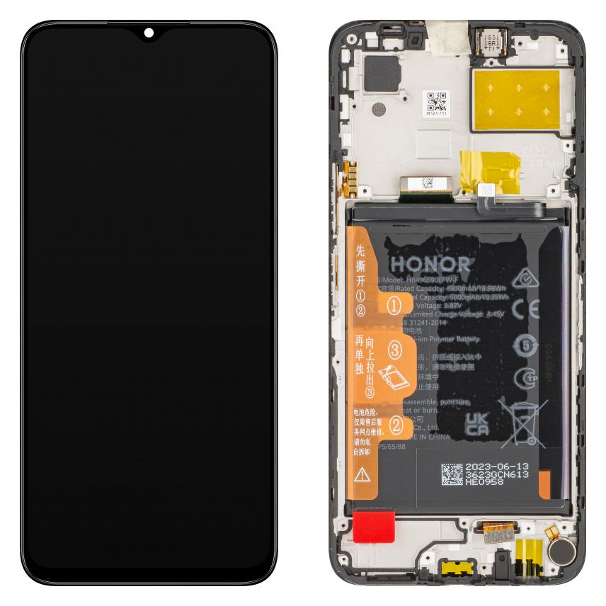 Honor Display Unit für X6, mit Akku, Midnight Schwarz (Display, Honor X6) (58268040)