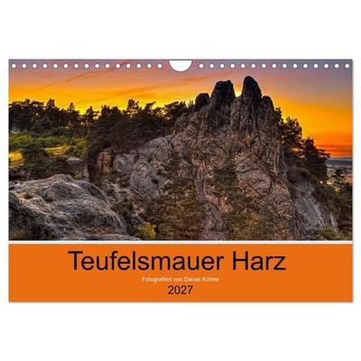 Teufelsmauer Harz (Wandkalender 2027 DIN A4 quer), CALVENDO Monatskalender
