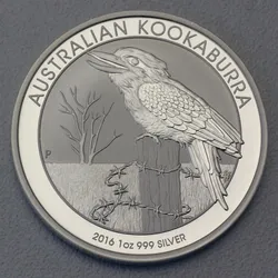 Silbermünze 1oz "Kookaburra" 2016 diff. (Australien)