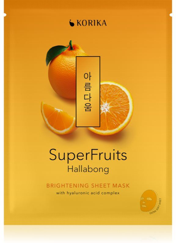 KORIKA SuperFruits Hallabong - Brightening Sheet Mask brightening sheet mask 25 g