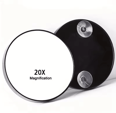 Inspire Curations 10X 20X 30X Suction Cup Magnifying Makeup Mirrors 20x