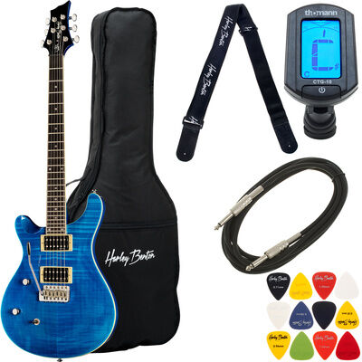 Harley Benton CST-24T LH Ocean Flame Bundle Ocean Flame