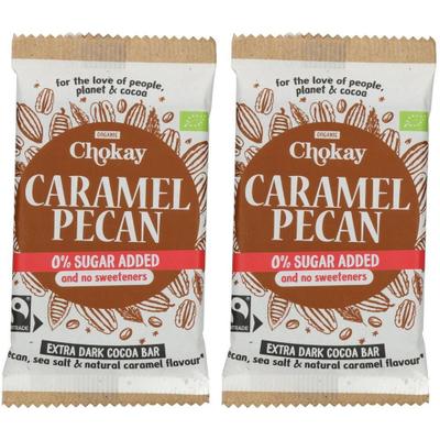 Chokay - Bar Caramel Pecan Sea Salt, 70g 2x 2x70 g