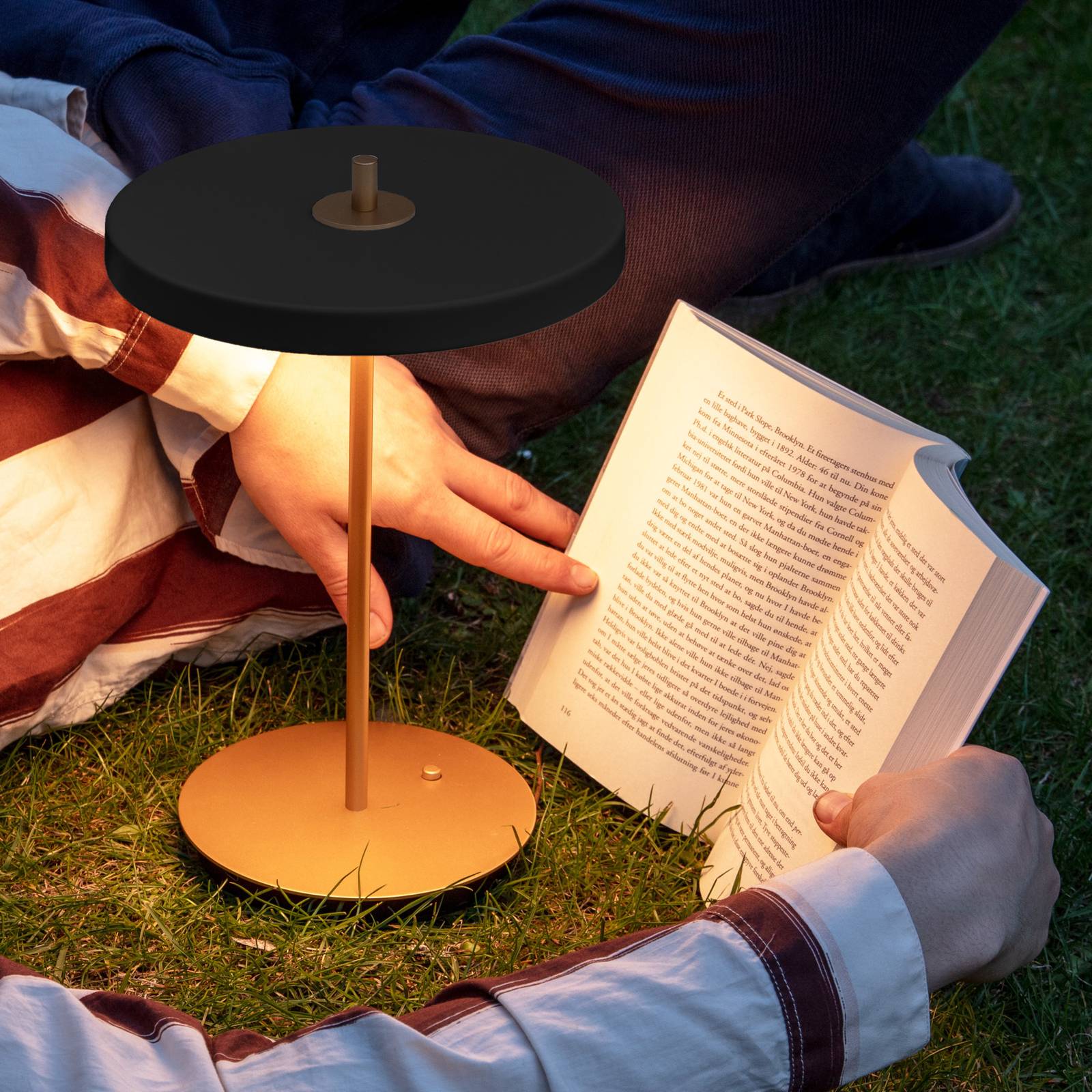 UMAGE LED Table Lamp Asteria Move, dimmable, Brass / gold, Living / Dining Room, metal, Design, Table Lamp
