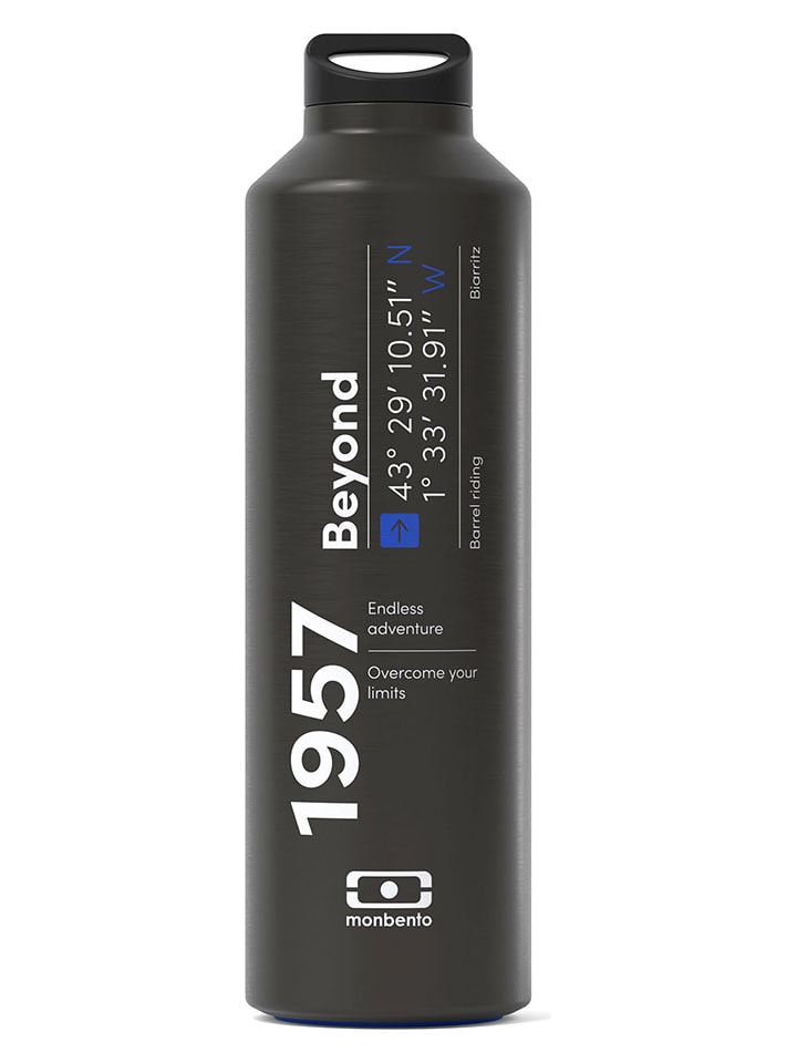 Monbento Isolierflasche "Beyond" in Schwarz/ Blau - 500 ml - onesize