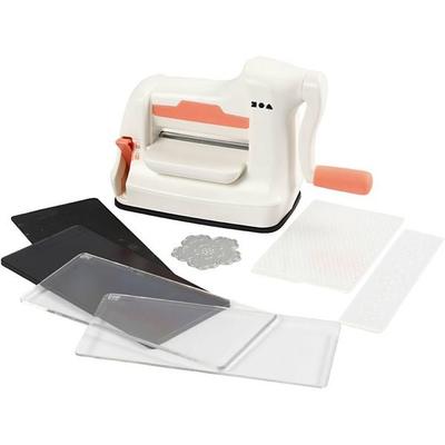 Creativ Company Starter-Set Stanz-/Prägegerät, A7, Blatt 74x105 mm, 1 Set