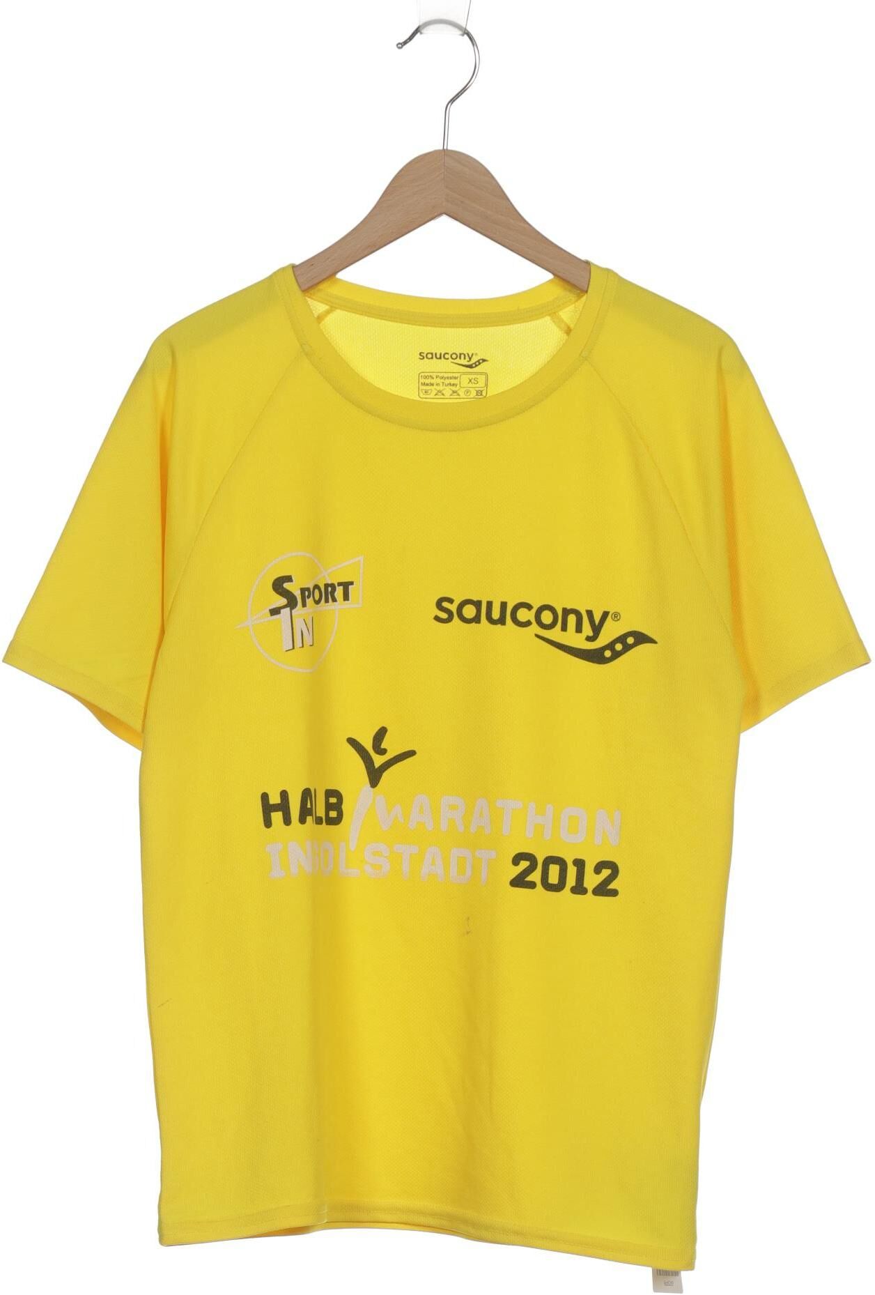 Saucony Herren T-Shirt, Gelb, Gr. XS, Synthetik - Second Hand