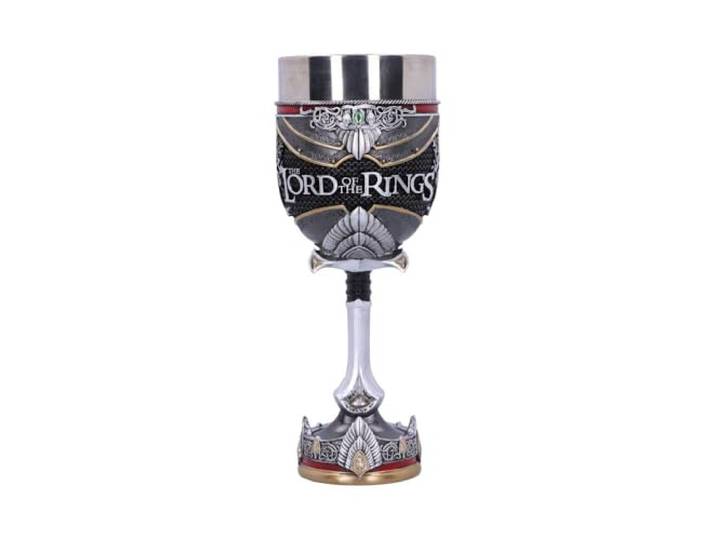 Nemesis Now Officieel gelicenseerde Lord of The Rings Aragorn Goblet, Zilver, 19,5cm