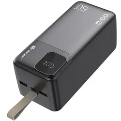 Tracer Powerbank Power bank PRIME-V5 50000mAh QC22.5W+PD20W (50000 mAh, 22.50 W, 185 Wh), Powerbank, Schwarz
