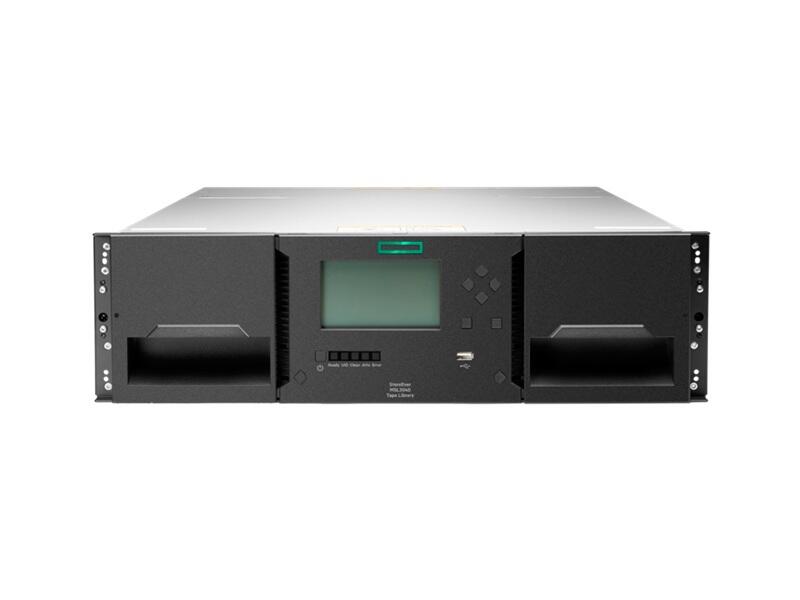 Hewlett-Packard Enterprise HPE Storage MSL3040 Bandbibliothek 1x MSL LTO‑9 SAS–Laufwerk 20x LTO‑9 Bandkassetten mit 45 TB (P77037-B25) (HPE Smart Choice)