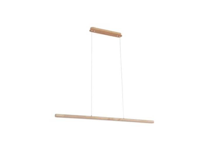 Lucande LED Suspension Maruta (Moderne) en Marron Bois e. a. pour Salon & Salle à manger (1 lampe\,à)\, lampe plafonnier suspension