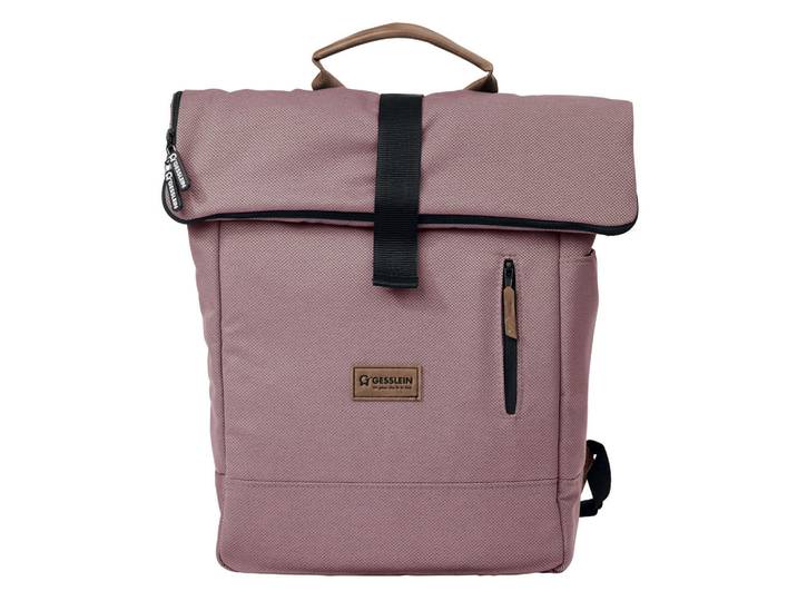 Gesslein Wickelrucksack N° 6 Rosé/Tabak, Braun, Altrosa, Uni, 31x45x12 cm, Baby on Tour, Kinderwagen, Wickeltaschen & Wickelrucksäcke