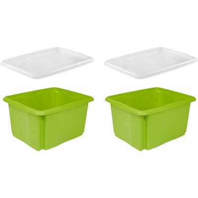 keeeper "emil" Aufbewahrungsbox, 24 L, mit Deckel, hochwertiger Kunststoff