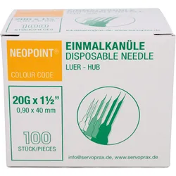 Kanüle Neopoint Nr. 1 0.90x40 100 ST