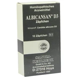 Albicansan D 3 Zäpfchen 10 St