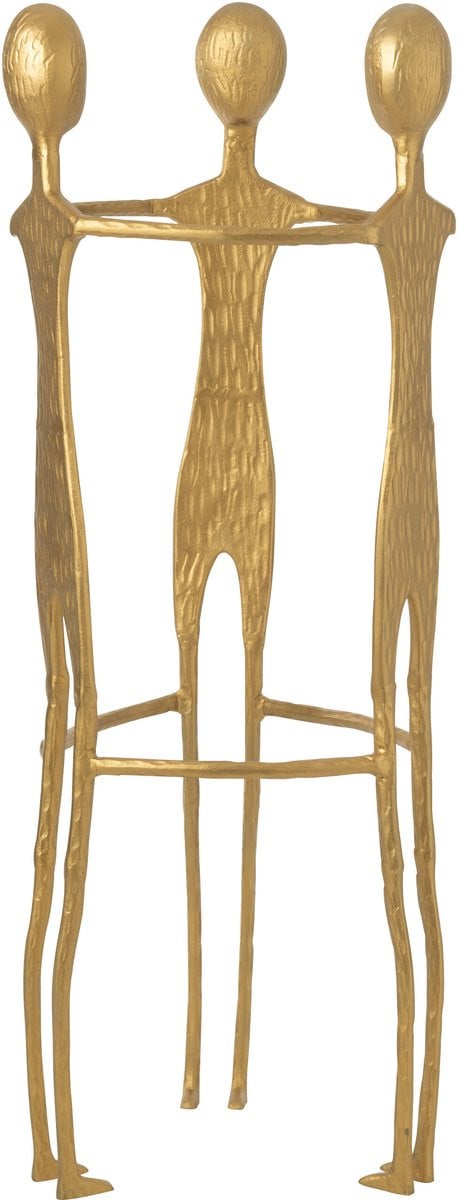 J-Line figuur 3 Men tafeldecoratie - aluminium - goud