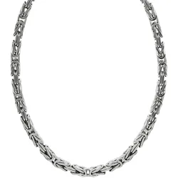 Zeeme Basic Halskette Silber 925 poliert Königskette 5mm breit