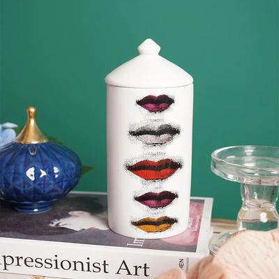 Uplift Treasures Modern Ceramic Storage Jar And Candle Holder a