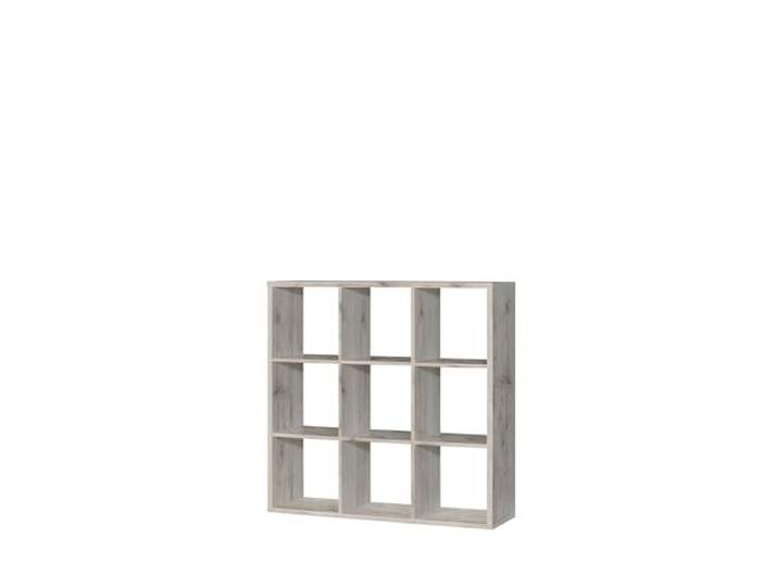 möbelando Raumteilerregal >Mauro< Das Raumteilerregal Mauro in Sandeiche (107,2 x 107,3 x 32,9 cm) bietet mit 9 offenen Fächern modernes Design, robuste Spanplatten und einfache Montage.