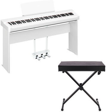 Yamaha P-225 WH Home Bundle Weiß