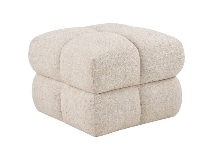 Novel Hocker, Beige, quadratisch, 59x45x59 cm, Wohnzimmer, Hocker, Sitzhocker