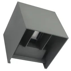 Megatron LED Wandleuchte MEGATRON WING+ Up&Down GR IP54, 4,5W, 3000K, 500lm, anthrazit MT68002